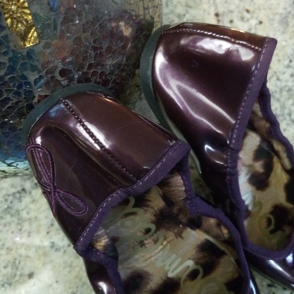 Sam Edelman Fiona Purple Ballet Flats Girls 3M - Picture 3 of 8